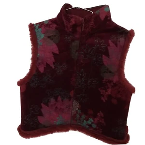 Chaleco Kenzo Junior Terciopelo Floral Piel Sintética con Cremallera Frontal 12 Niñas - Imagen 1 de 5