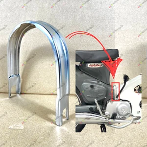 HONDA Cub 70 C50 C65 C90 C70 Pasaporte Pierna Protector Abrazadera Fr Banda Correa Cubierta Montaje - Imagen 1 de 8
