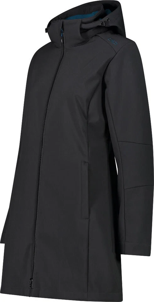 CMP Damen Funktionsmantel Woman Softshell Coat 3A08326 antracite-deep lake - Bild 1 von 3