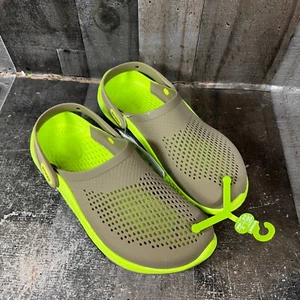 Crocs Literide 360 Ombre zoccolo marmorizzato uomo 9/donna 11 verde marrone 208281-2F9 - Foto 1 di 11