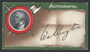 TADDY - AUTOGRAPHS - #20 DUKE OF WELLINGTON, ARTHUR WELLESLEY - Picture 1 of 2