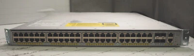 CISCO CATALYST WS-C4948E V08 48 x RJ45 4 x 10GbE SFP+ SWITCH 2 PSU - Image 1 of 4