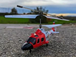 RC Helikopter der Küstenwache AUGUSTA AW109 ferngesteuerter Hubschrauber Licht - Bild 1 von 7