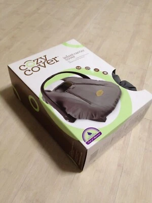 NIB Cozy Cover Infant Carrier Cover - Secure Baby Car Seat Cover - Gray Charcoal - Image 1 of 4