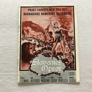 La rivolta degli schiavi Rhonda Fleming, Lang Jeffries 1960 Danish Movie Program - Bild 1 von 7