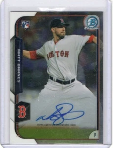 Autógrafo Bowman Chrome Rookie 2015 #BCAR-MB Matt Barnes Auto Red Sox - Imagen 1 de 2