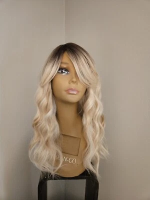 PELUCA FLEQUILLO LARGO RECTO ENRAIZADO RUBIO ONDULADO LONGITUD MEDIA Foto 1 de 4