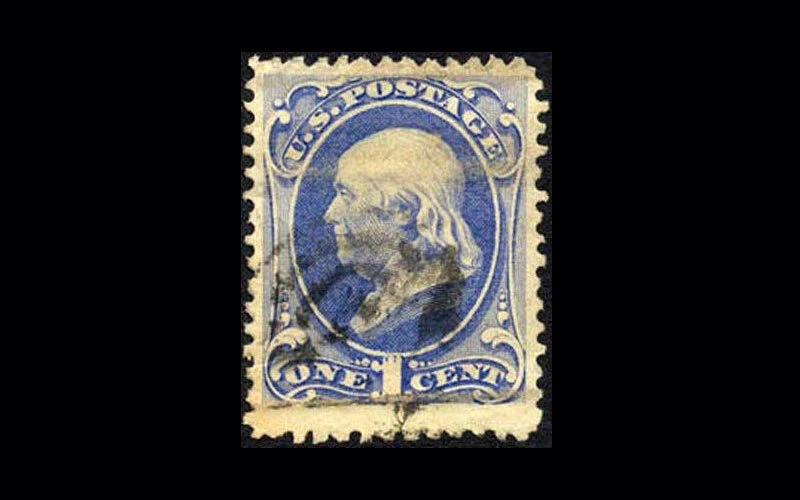 US Stamp Used, VF/XF S#156 fresh bright blue color - Image 1 of 1