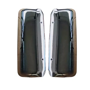 Freightliner Century Columbia Mirror Cover Chrome New W CB Hole Pair 2005-2020 - Picture 1 of 12