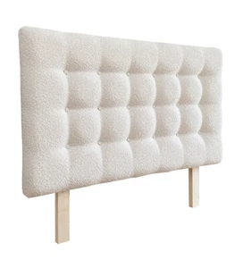 Bedhead Headboard Upholstered in Boucle - KING SIZE - Picture 1 of 17