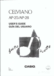Casio Bedienungsanleitung user manual für AP-25-28 Copy - Picture 1 of 1