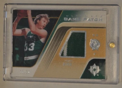 Larry Bird 2004-05 Upper Deck Ultimate Game Used 2 CLR Jersey Patch #'d 13/50 - Image 1 of 2
