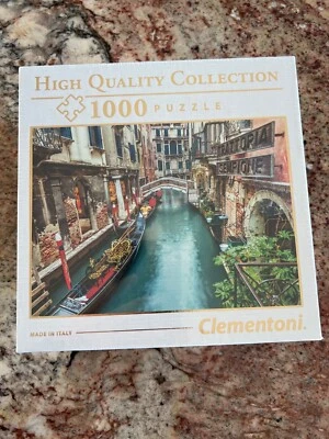 Clementoni Puzzle Italy Collection Venice Canal 1000-Piece Jigsaw High Quality - Image 1 of 4