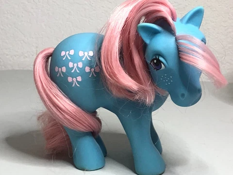 Vintage My Little Pony G1 Bowtie blue pink pony Cover