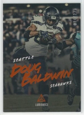 2018 Panini Luminance Football Doug Baldwin Orange SP /225 #85 - Image 1 of 2