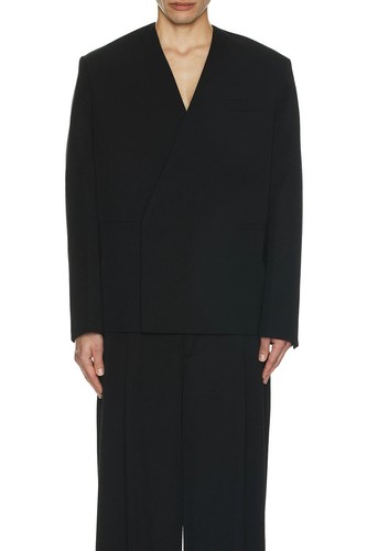 Giacca nera JACQUEMUS La Veste Cuadrada 48 nuova senza etichette $1243