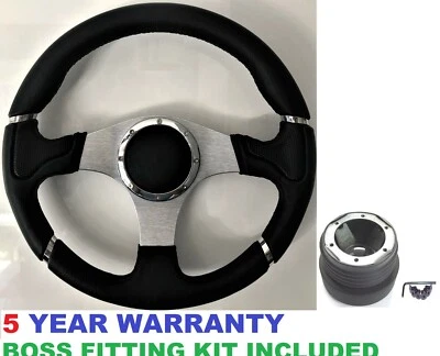 SPORTS Rennen Lenkrad & Pralltopf Set Hub Für VW T4 Transporter 96-03 - Bild 1 von 4