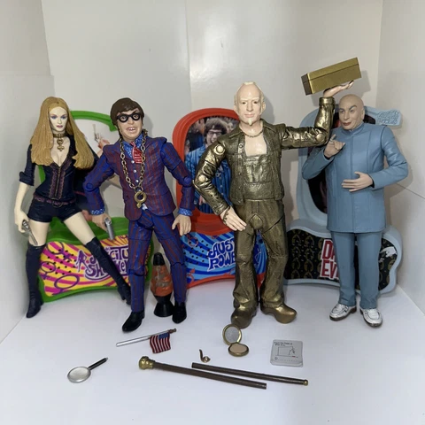 Austin Powers Mcfarlane Mezco Figures Lot Cover