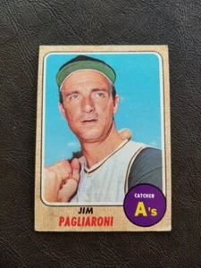 JIM PAGLIARONI 1968 TOPPS BASEBALL #586 ATHLETICS 7TH SERIES HIGH NUMBER - Picture 1 of 2