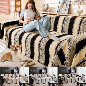 Sofa Slipcover Non-Slip Sofa Towel Blanket Sectional Couch Covers Pet Sofa Throw - Picture 1 of 41