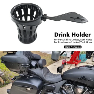 For Indian Roadmaster Dark Limited Pursuit 2014-23 Passenger Drink Holders Mount Foto 1 de 4