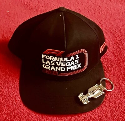 OFFICIAL FORMULA 1 GRAND PRIX LAS VEGAS 2024 F1 HAT CAP + VENETIAN KEYCHAIN - Image 1 of 4