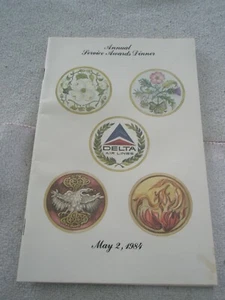 DELTA AIR LINES  1984 company dinner program - Picture 1 of 9