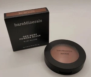 bareMinerals Gen Nude Powder Blush BUT FIRST COFFEE 0.21 oz. NEW IN BOX - Picture 1 of 4