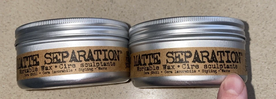 Juego de 2 cabezales de cama TIGI para hombre separación mate cera trabajable 3 oz Foto 1 de 1