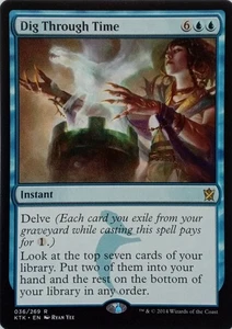 036/269 DIG THROUGH TIME RARE KHANS OF TARKIR MTG CARD - Picture 1 of 1
