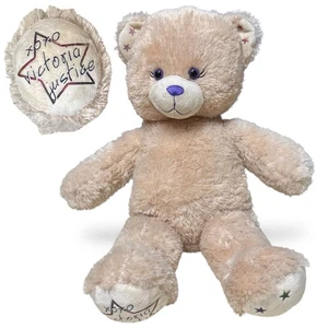 Build a Bear Victoria Justice glitzernder Teddybär 18 Zoll Disney XOXO hellbraun nicht mehr produziert - Bild 1 von 22