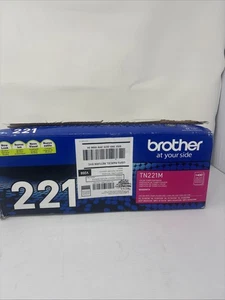 Genuine Brother TN-221M Magenta Toner Cartridge New Toner Open Box - Picture 1 of 6