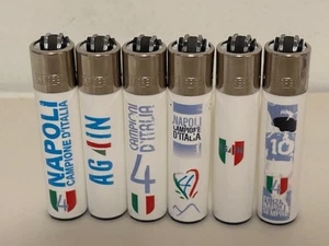 ACCENDINI CLIPPER DA COLLEZIONE NAPOLI 4 SCUDETTO - SERIE COMPLETA 6 ACCENDINI - Foto 1 di 7