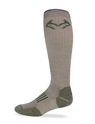  Тяжелый мериносовой шерсти высокий всесезон загрузки носки 1 пара большой желтовато-коричневый/оливковый - Изображение 1 из 4