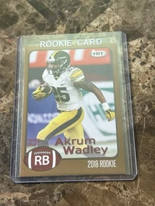 2018 Sage Hit - Akrum Wadley #24 Gold (RC) - Picture 1 of 2