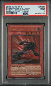 2006 YUGIOH POTD-EN017 DESTINY HERO-DASHER ULTIMATE RARE PSA 9 MINT #100454182 - Picture 1 of 2