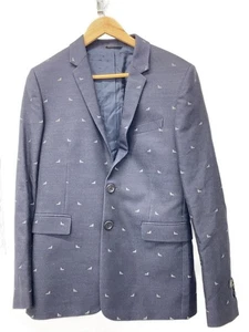 Chaqueta a medida FENDI 46 algodón NVY patrón total FJ0559 A8NB usada - Imagen 1 de 5