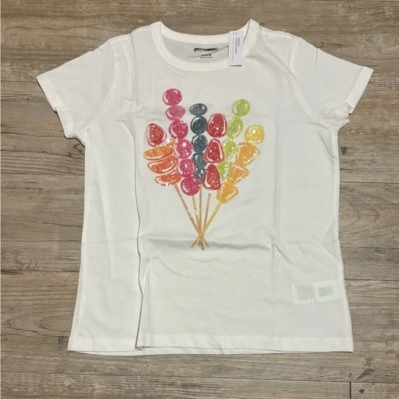 Crewcuts Girls' Short-Sleeve Tanghulu T-Shirt with Sequins, Size XL (12-13) - Image 1 of 4