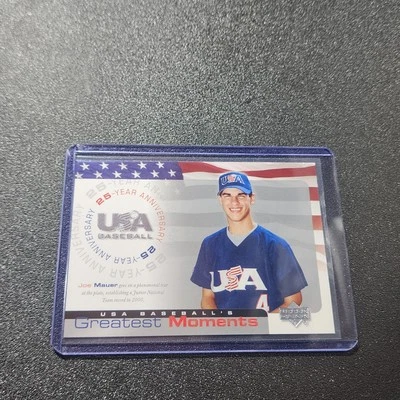 2004 Upper Deck USA Baseball 25-Year Anniversary - Joe Mauer #USA-200 - Image 1 of 2