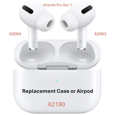 Genuine Apple AirPods Pro Gen 1 – OEM Replacement Left, Right, or Case | Good - Image 1 of 4