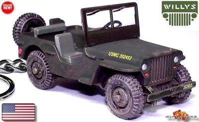 🎁 ⚓ 🆕 LLAVERO RARO JEEP WILLYS USMC SEGUNDA GUERRA MUNDIAL COREA PERSONALIZADO Edición Limitada 💕GRAN REGALO💕🎁 Foto 1 de 4