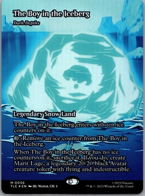 The Boy in the Iceberg /Dark Depths M 0056 Borderless FOIL Avatar Last Airbender - Image 1 of 2