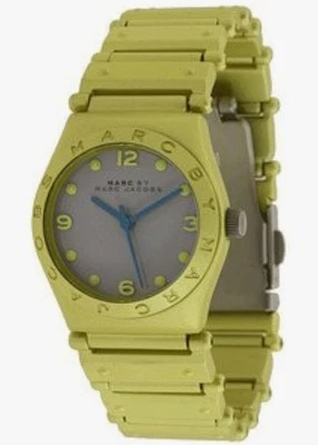 NEW Marc By Marc Jacobs Mini Jorie Aluminum Womens Watch, Neon Green MBM-3508 - Image 1 of 4