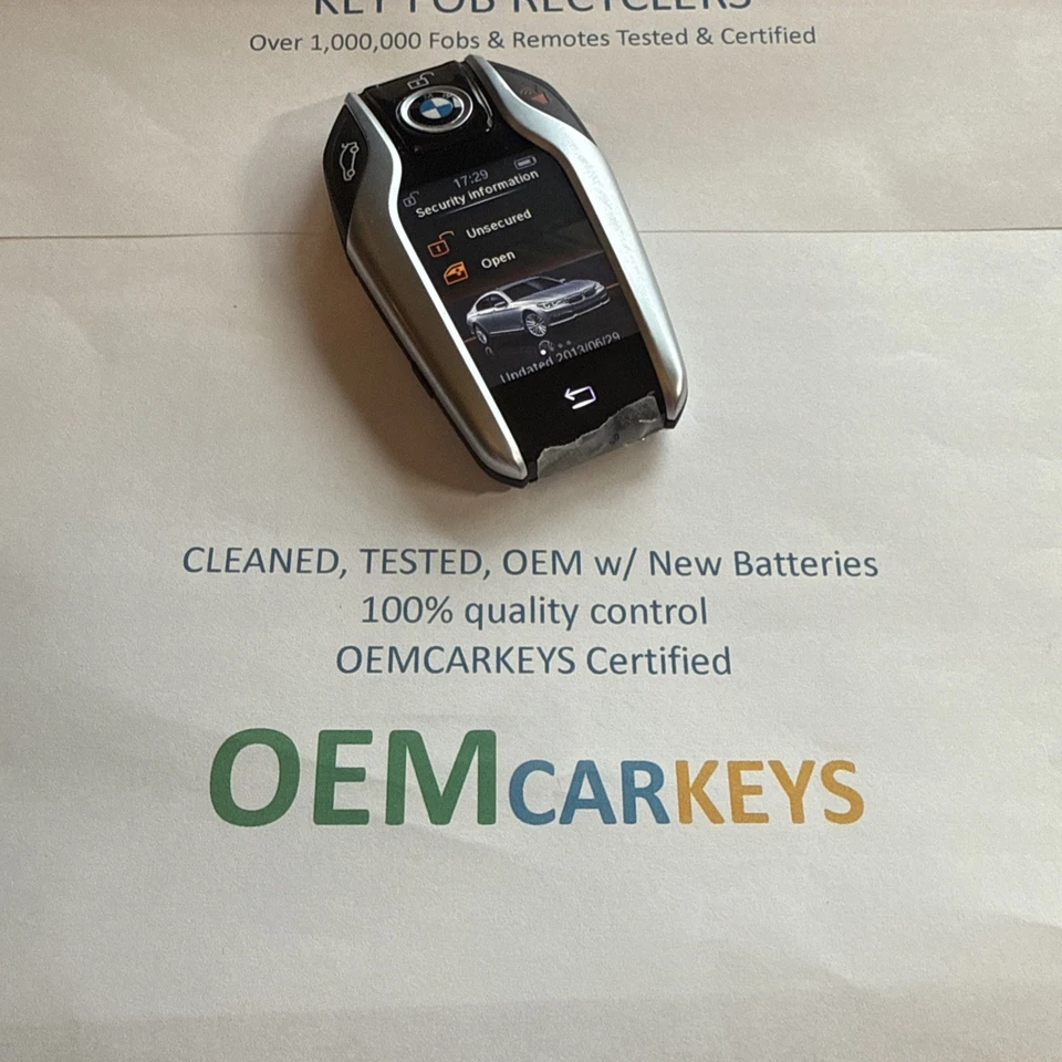 2016 2017 2018 2019 BMW LCD 740i 750i SERIES CHAVE DE EXIBIÇÃO TELA INTELIGENTE 8787658-01 - Imagem 1 de 4