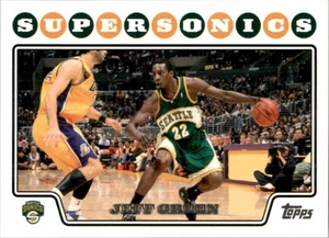 2008-09 Topps Basketball Card Jeff Green Seattle Supersonics #86 181402 - Picture 1 of 2