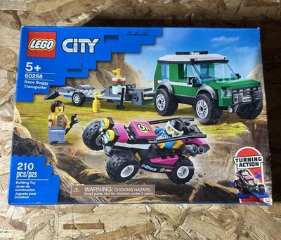LEGO City 60288 Race Buggy Transporter 2021 Retired NEW Sealed Box (Minor Dent) - Image 1 of 2