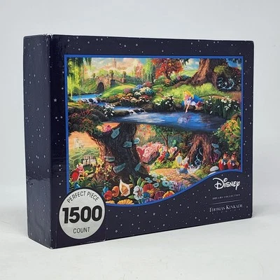 Thomas Kinkade Alicia en el País de las Maravillas 1500 Puzzle Sueños Colección Ceaco NUEVO Foto 1 de 4