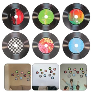 12 Pcs Vinyl Record Decoration Decorations for Party Decorative Records Decals - Picture 1 of 12