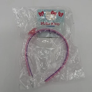 Sanrio Hello Kitty 2 Plastic Head Bands Sealed Children’s - Picture 1 of 4