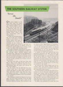 The Southern Railway System Serves the South folder 1952 - Picture 1 of 1